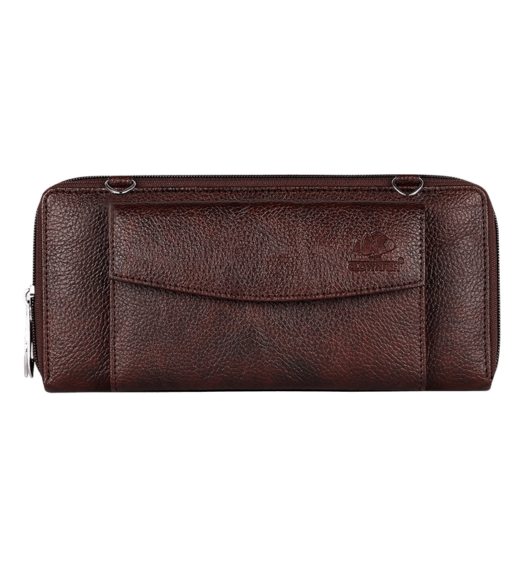 Dark brown shop women's wallet