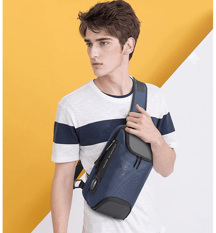 Sling bag store with lock