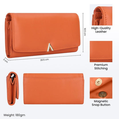 CLOWNFISH Ladies Wallet - Stylish Office Essential