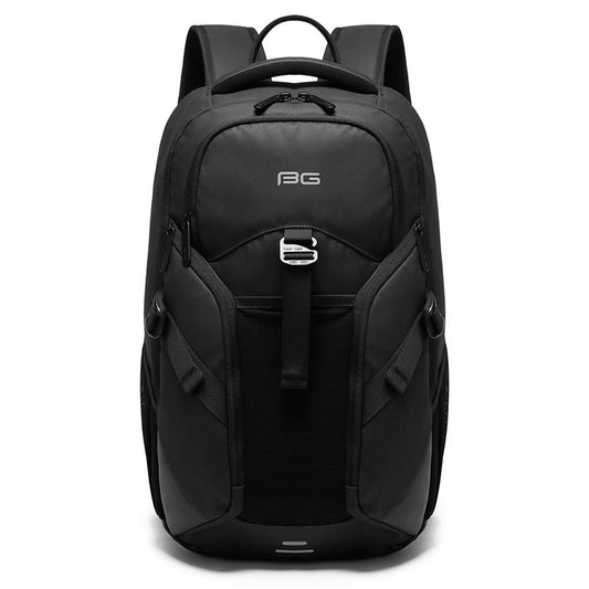 THE CLOWNFISH Anti-Theft Water Resistant TPU Travel Laptop Backpack with USB charging (Black)