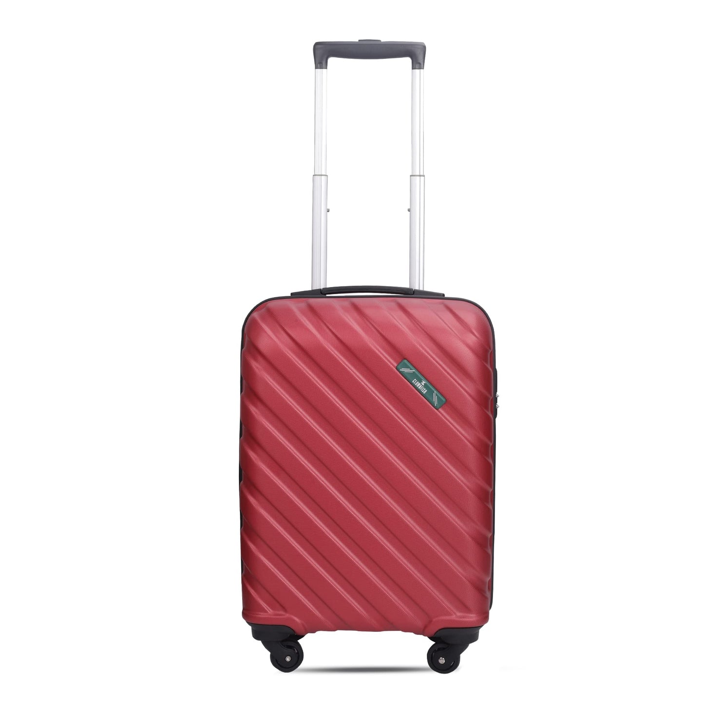 THE CLOWNFISH Armstrong Luggage ABS Hard Case Suitcase Four Wheel Trolley Bag- Red (Small size,54 cm-20 inch)