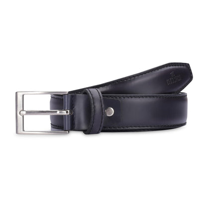 THE CLOWNFISH Men's Genuine Leather Belt - Black (Size-40 inches)