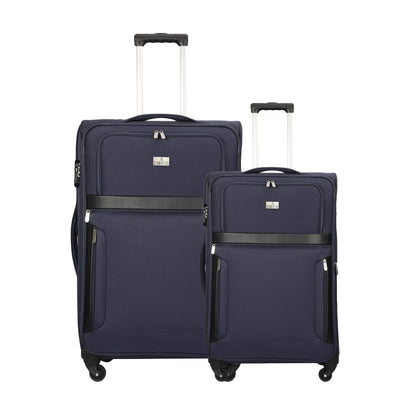 Faramund Series Set of 2 Trolley bags Navy Blue (Small, Large)