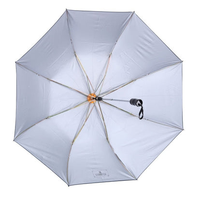 THE CLOWNFISH Umbrella Drizzle Series 2- Fold Auto Open Waterproof Pongee Umbrellas For Men and Women (Checks Design- Navy Blue Blue)