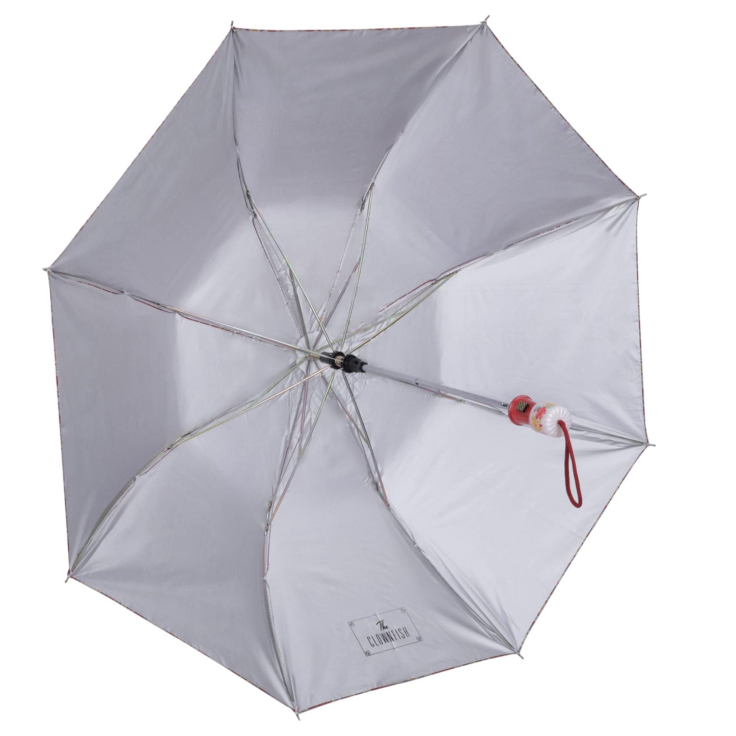 THE CLOWNFISH Umbrella 2- Fold Auto Open Waterproof 190 T Polyester Double Coated Silver Lined Umbrellas For Men and Women