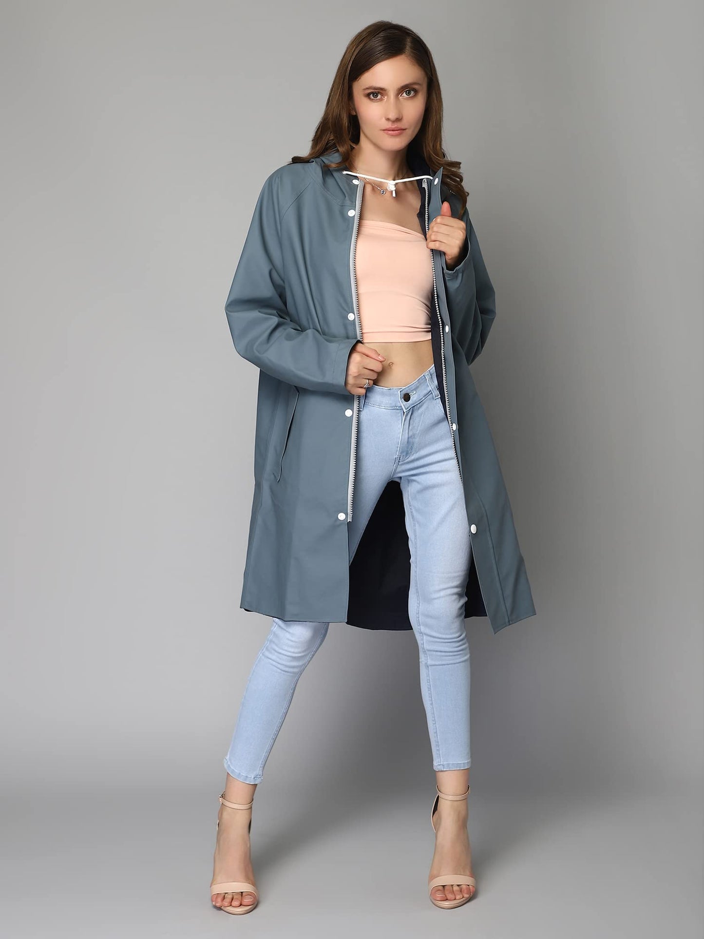 CLOWNFISH Long Raincoat - Casual Outings