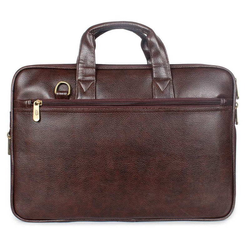 Clownfish dark brown laptop bag - professional setting