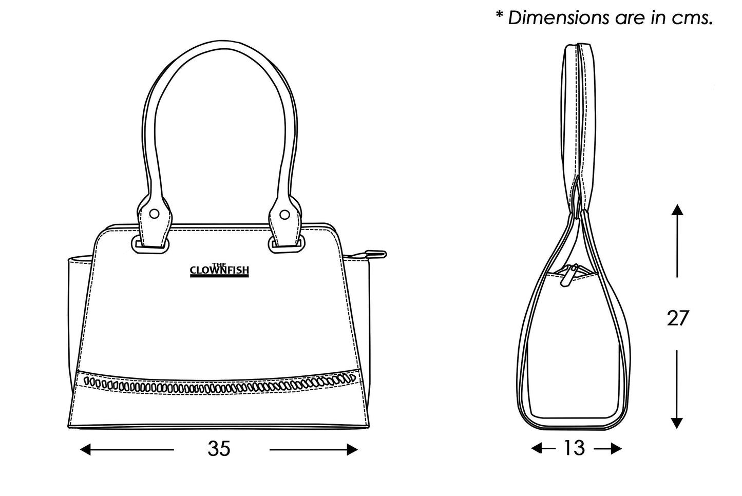 THE CLOWNFISH Orion Series Handbag for Women | Hand bags for Womens, Women Hand Bags Stylish, Ladies Purse | Handbags | (Chocoalte)
