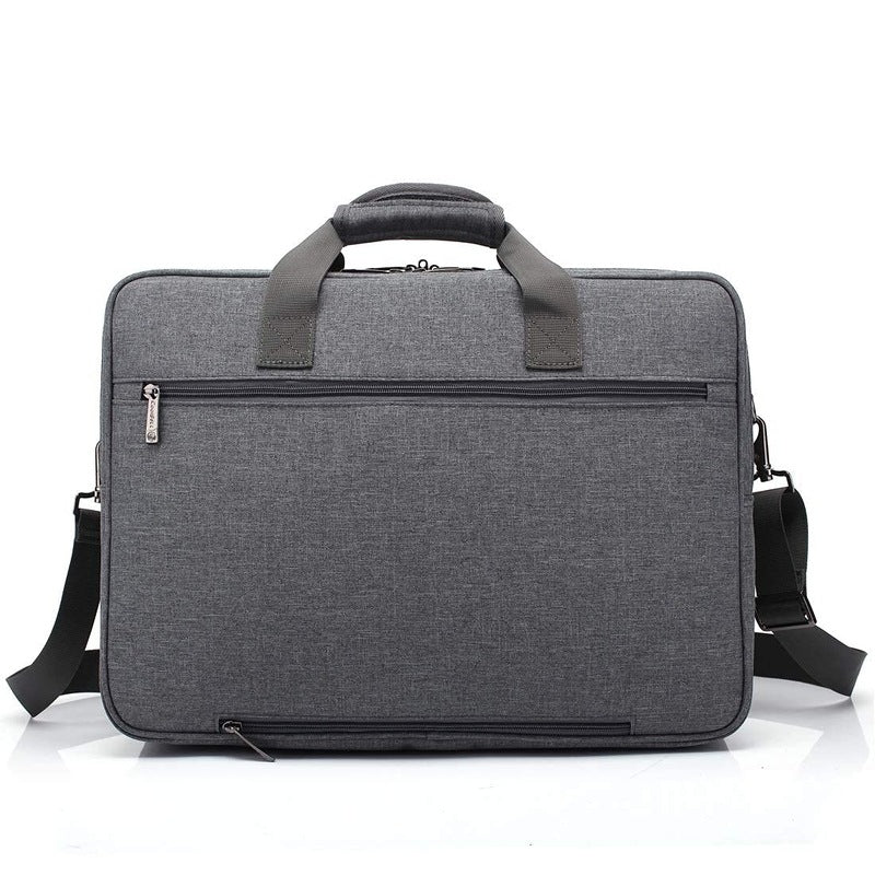 THE CLOWNFISH CoolBELL Nylon 17.3 Inch Laptop Messenger Bag Briefcase (GREY)