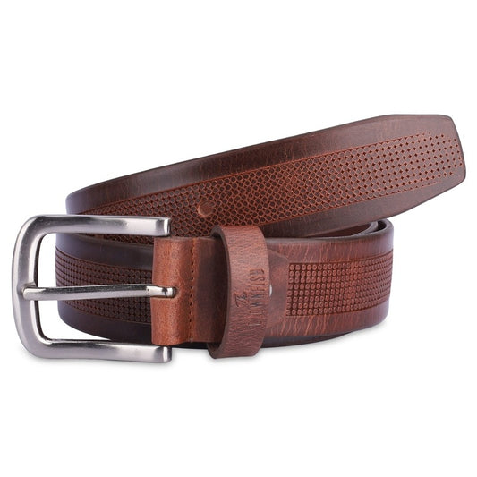 Clownfish Men's Genuine Leather Belt - Comfortable Fit