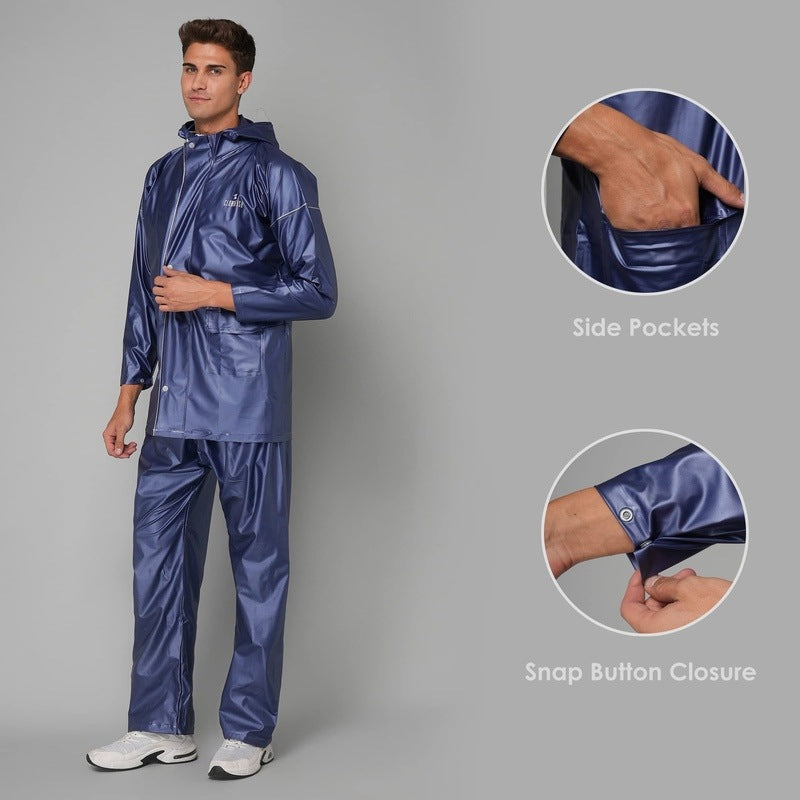 Clownfish Oceanic Pro Raincoat - Comfortable fit in blue