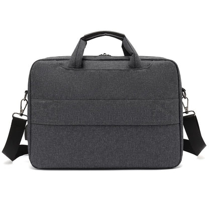 THE CLOWNFISH CoolBELL Water Resistant Polyester Unisex 17.3 inch Laptop Messenger Bag Briefcase Handbag (Grey)