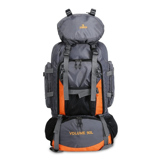 THE CLOWNFISH Summit Seeker Backpack - Water Resistant, Large Capacity | Ideal for Hiking & Travel | 90 Litres | Light Grey