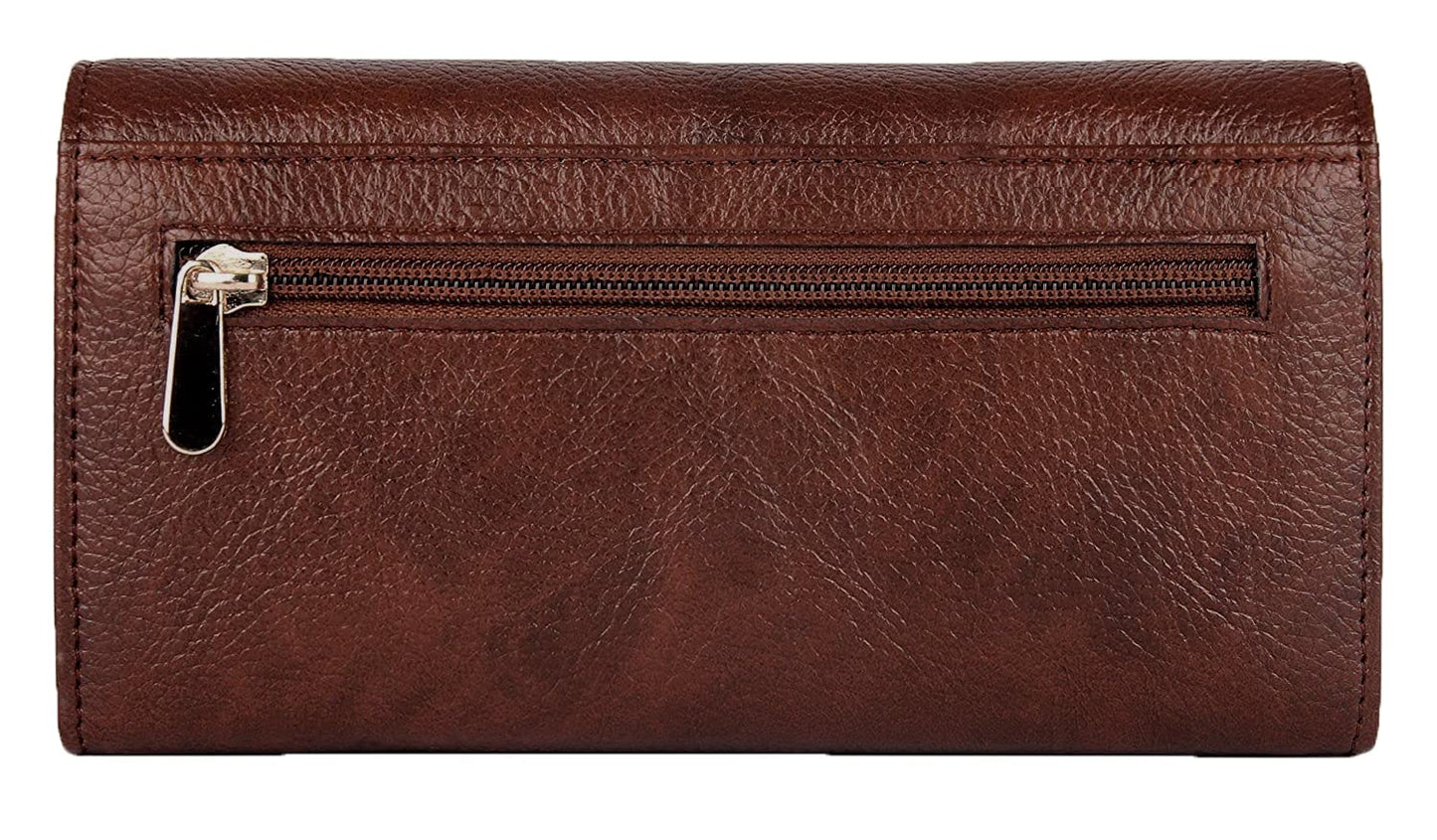 THE CLOWNFISH Leatherette Brown Women's Wallet