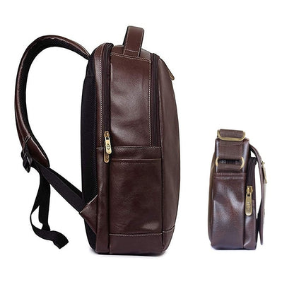 Clownfish Fredrick Faux Leather Backpack - Office Use