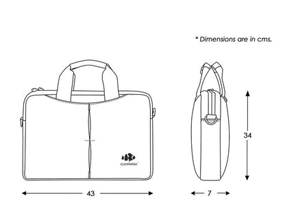 Clownfish Leatherette Laptop Bag - Travel