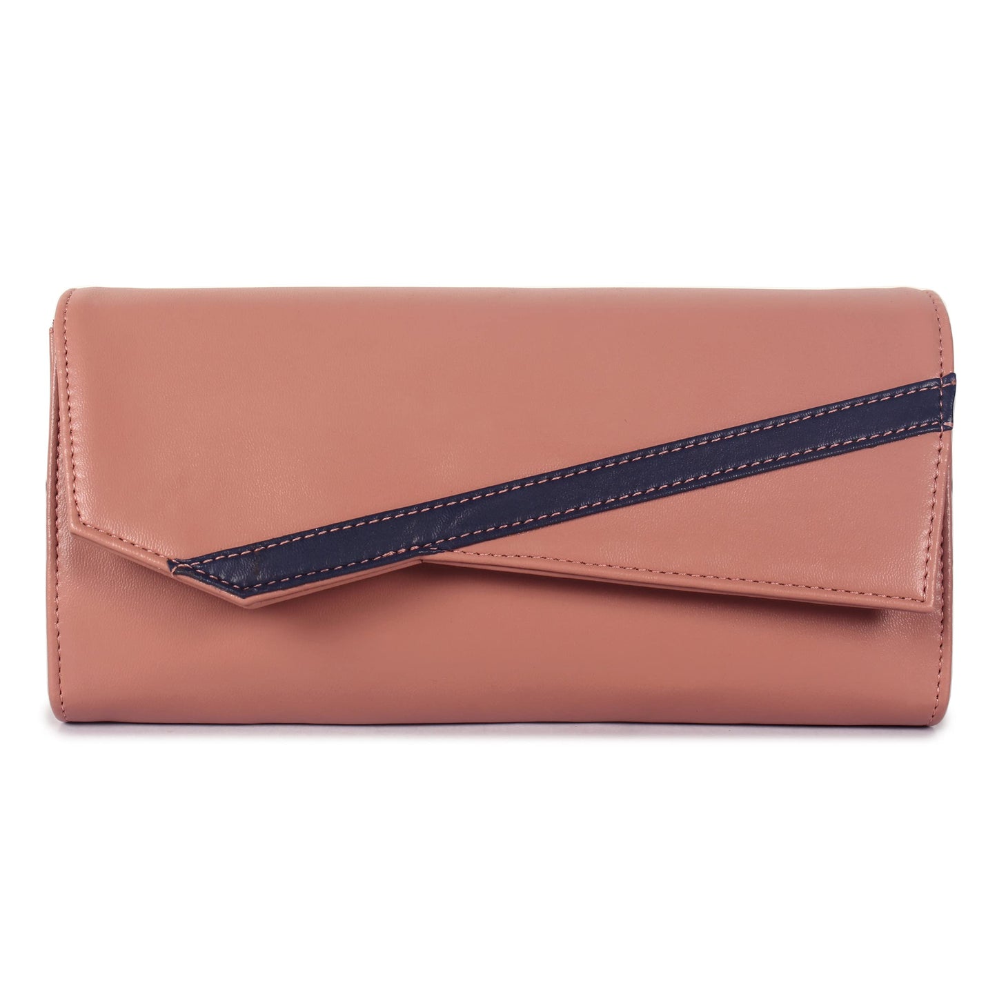 THE CLOWNFISH Ivana Series Womens Wallet Clutch Ladies Purse Sling Bag with multiple card slots (Apricot)