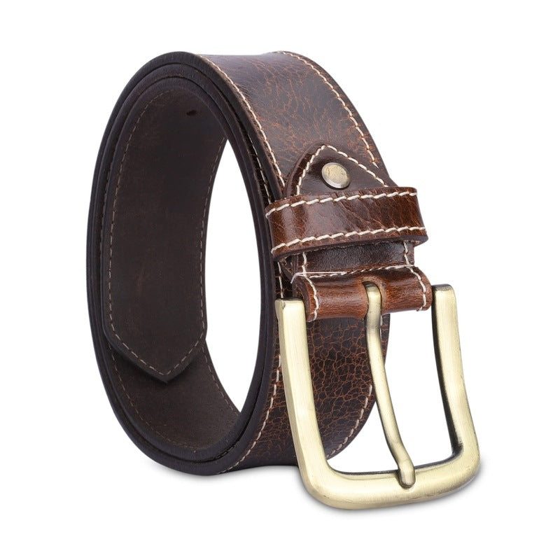 Clownfish Men's Genuine Leather Belt - Trendy Accessory