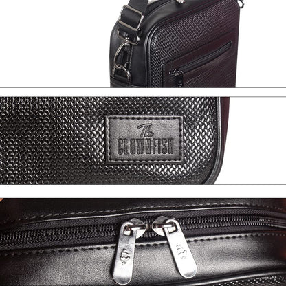 THE CLOWNFISH Fasino Series Vegan Leather water resistant 25 cms Office Sling bag Shoulder bags Messenger Bag handbags Crossbody bags for men and women (Chestnut Brown)