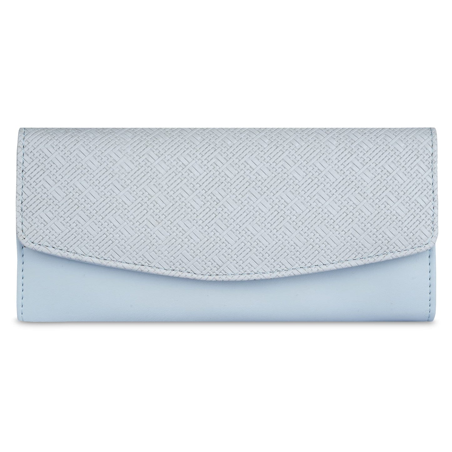 THE CLOWNFISH Remy Collection Womens Wallet Clutch Ladies Purse with Multiple Card Slots (Sky Blue)