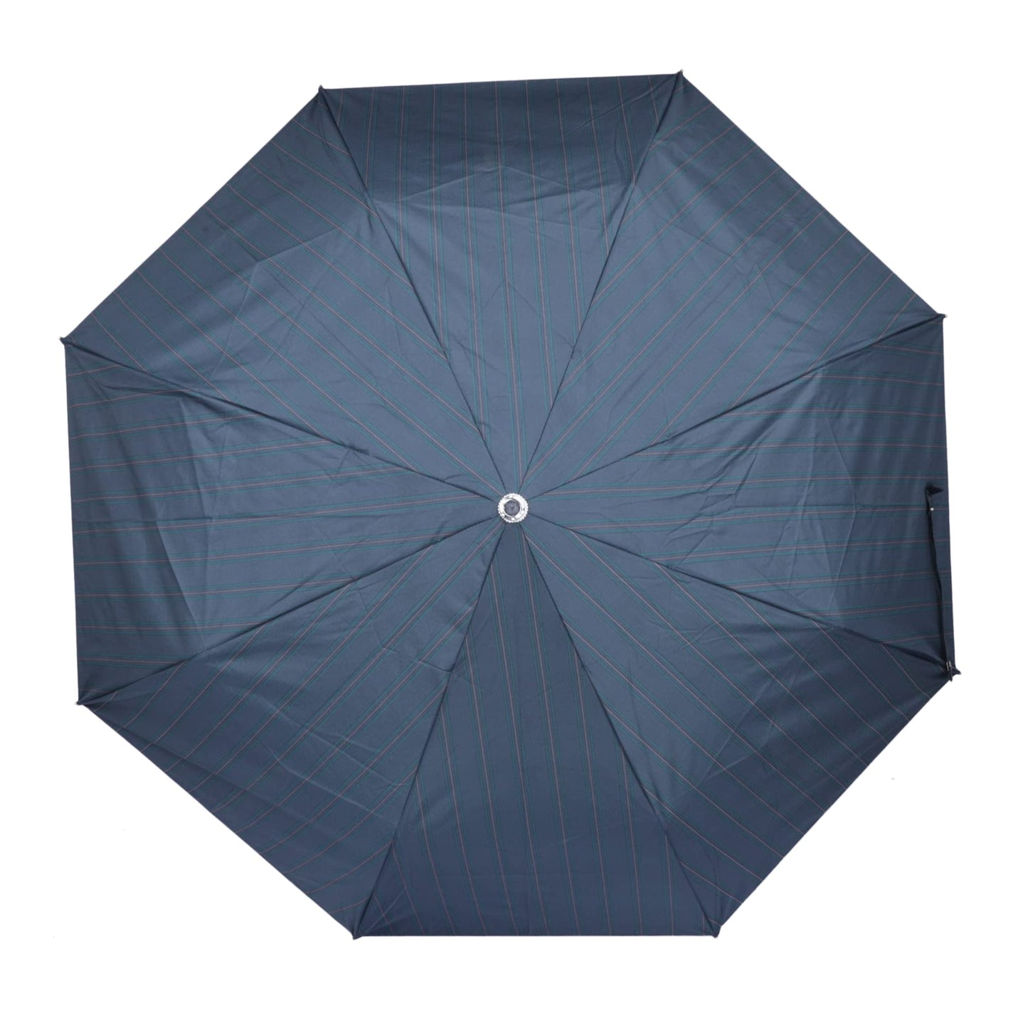 THE CLOWNFISH Umbrella 3 Fold Auto Open Waterproof 190 T Polyester Double Coated Silver Lined Umbrellas For Men and Women (Printed Design- Dark Blue)