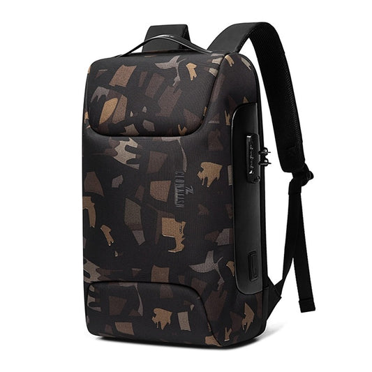 Clownfish spacious camo laptop backpack - Versatile for multiple uses