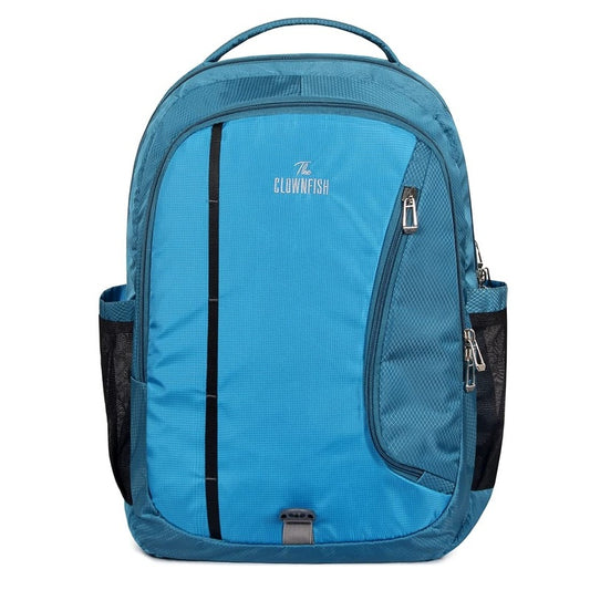 THE CLOWNFISH Cosmo 27 Litres Polyester Unisex Casual Travel Backpack (Sky Blue)