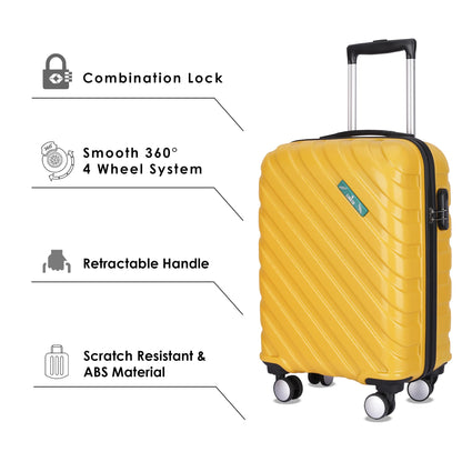 Wanderwheels Series Cabin Luggage Sunshine Yellow (Small)