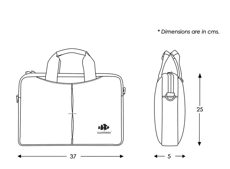 Clownfish Vegan Leather Laptop Bag - Business travel