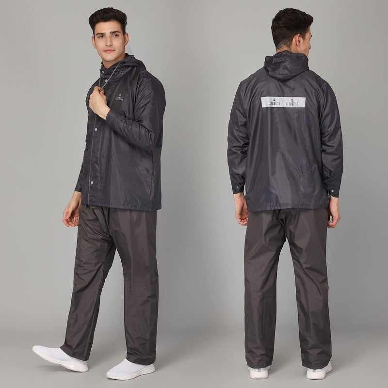 Clownfish Rain Coat - College students using rainwear