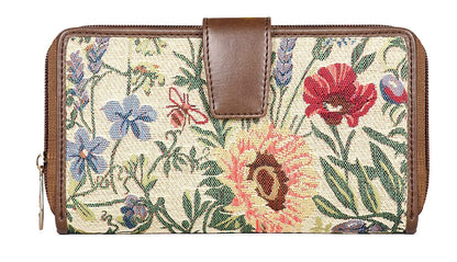 THE CLOWNFISH Stella Ladies Wallet Womens Wrist Clutch Purse (Flax), Multicolor