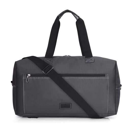 The Clownfish Melaney Series Polyester 32 Lit Duffle Bag Weekender Bag (Black)