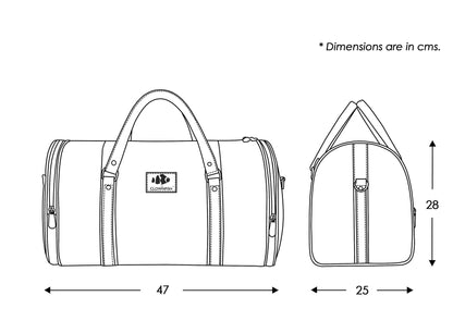 The Clownfish Gypsy Synthetic 47 cms Brown Travel Duffle Bag Weekender Bag