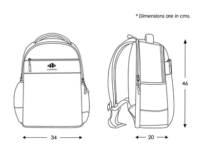 THE CLOWNFISH Synthetic Signature Series 31 liter | Travel bag | Laptop Bag | Backpack (Dark Brown)