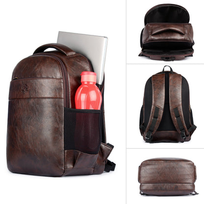 THE CLOWNFISH Synthetic Signature Series 31 liter | Travel bag | Laptop Bag | Backpack (Dark Brown)