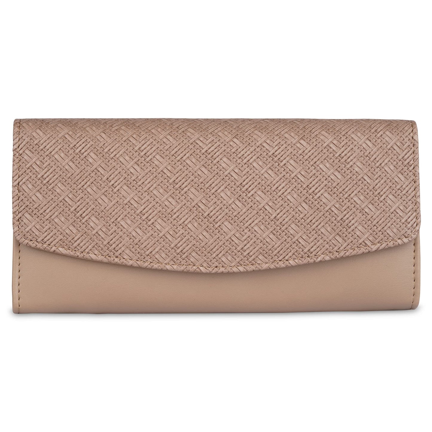 THE CLOWNFISH Remy Collection Womens Wallet Clutch Ladies Purse with Multiple Card Slots (Tortilla Brown)