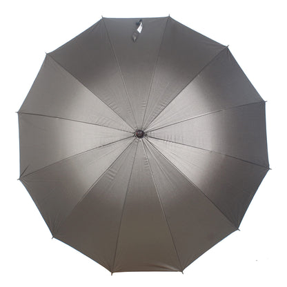 THE CLOWNFISH Umbrella Single Fold Auto Open Waterproof Pongee Umbrellas For Men and Women (Grey)