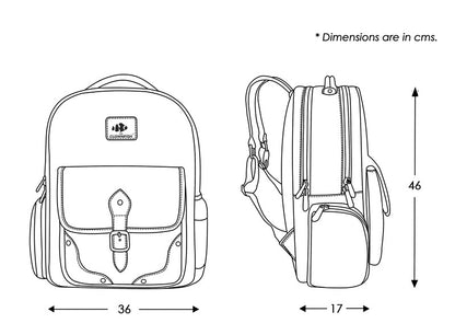 Clownfish Vegan Leather Laptop Backpack - Travel use