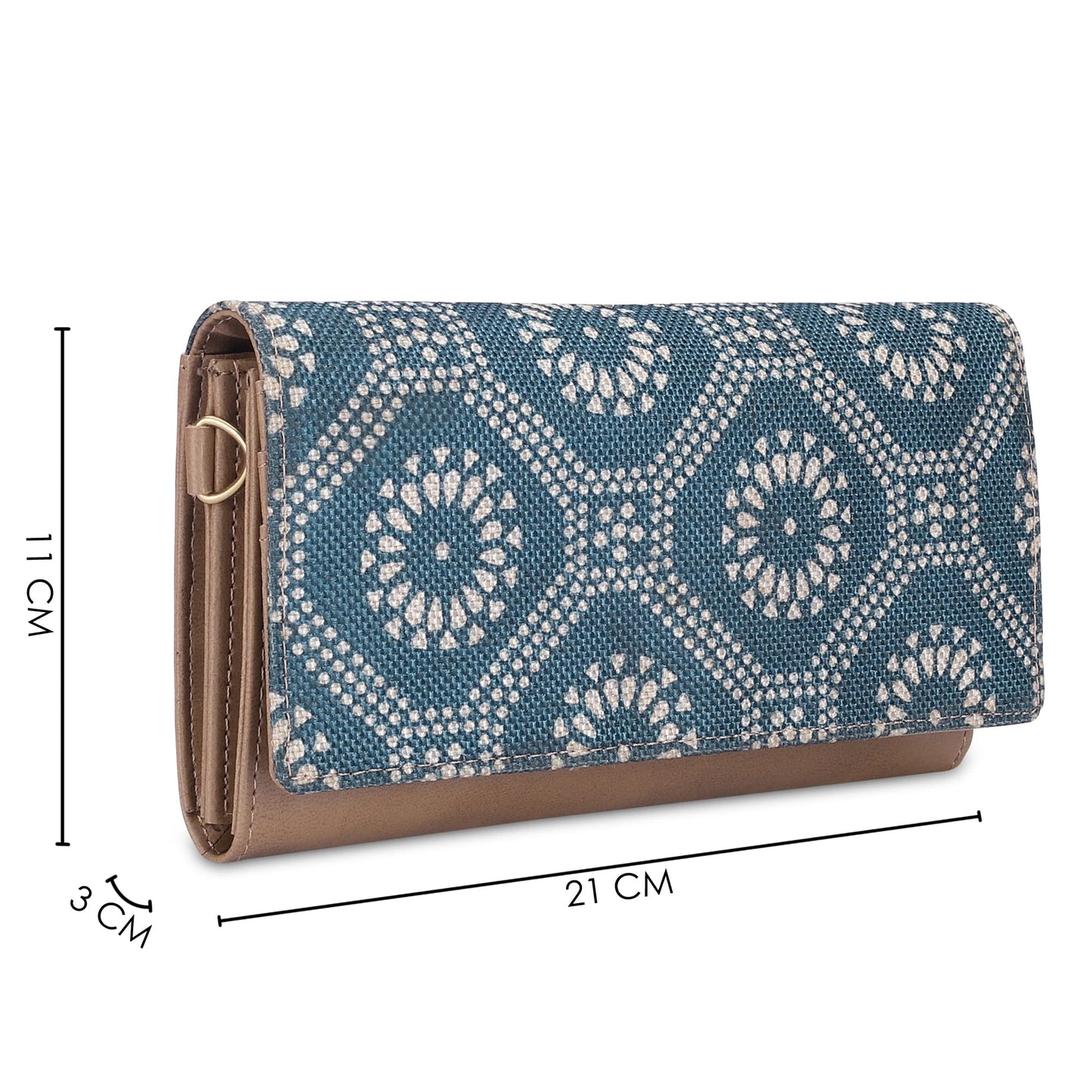 The Clownfish Faux Leather Women wallet (blue)