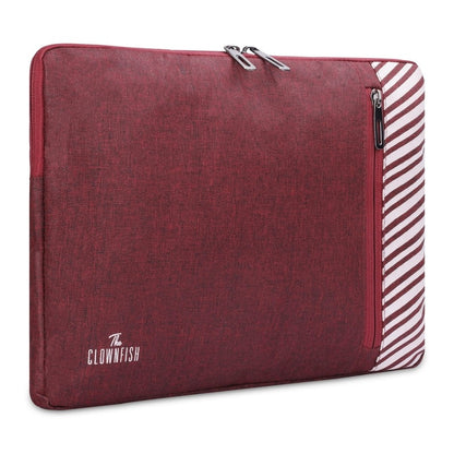 THE CLOWNFISH Algo Series Polyester Unisex 13 Inch Laptop Bag Tablet Case (Maroon)