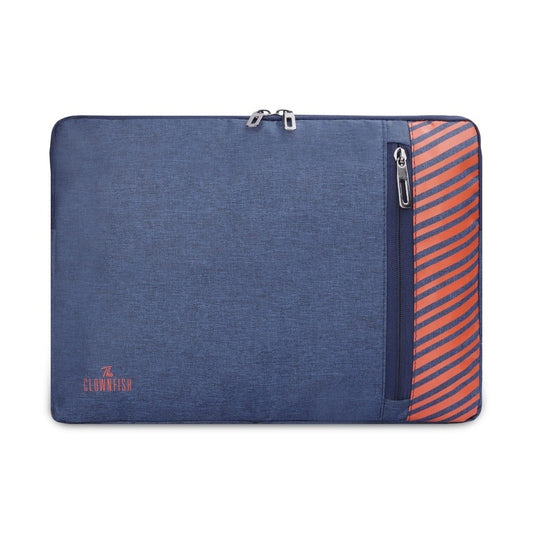 THE CLOWNFISH Algo Polyester Unisex 14 Inch Laptop Bag Tablet Case (Blue)