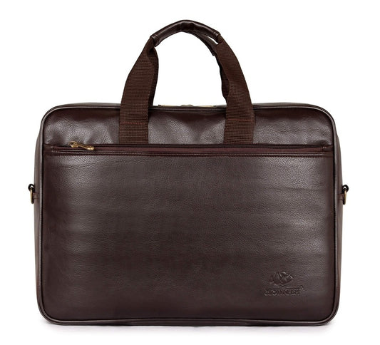 Clownfish Hudson Briefcase - Stylish vegan leather design