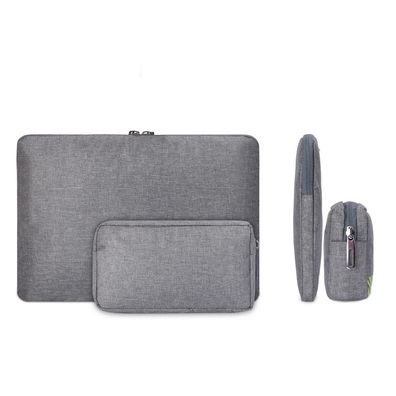 The Clownfish Combo of Algo Series Polyester 13 inch Laptop Sleeve & Scholar Series Multipurpose Polyester Travel Pouch Pencil Case Toiletry Bag (Grey)