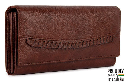 THE CLOWNFISH Leatherette Brown Women's Wallet