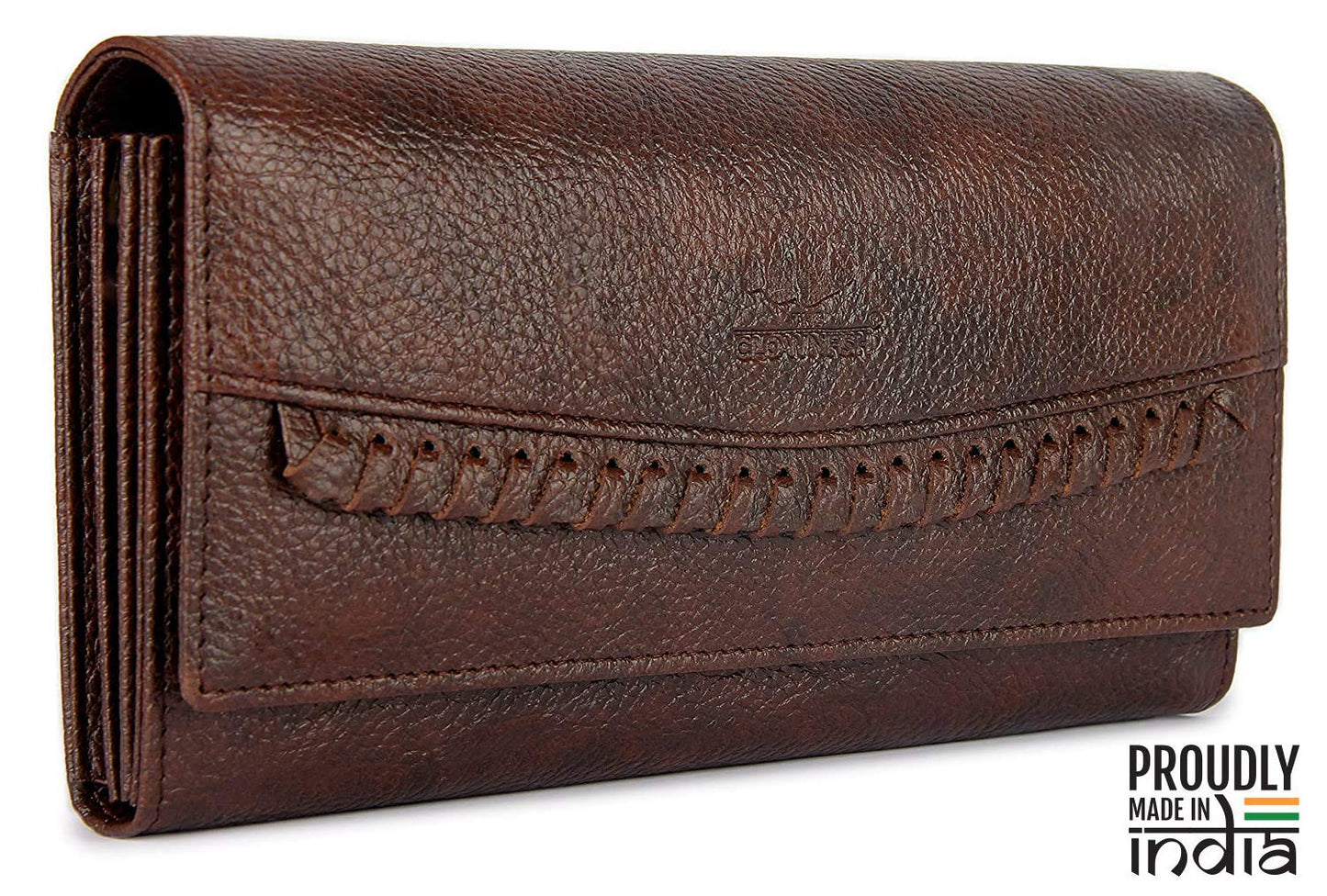 THE CLOWNFISH Leatherette Dark Brown Women's Wallet