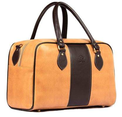 The Clownfish Ambiance Series Synthetic 1102 Cms Unisex Travel Duffle Bags (Beige)