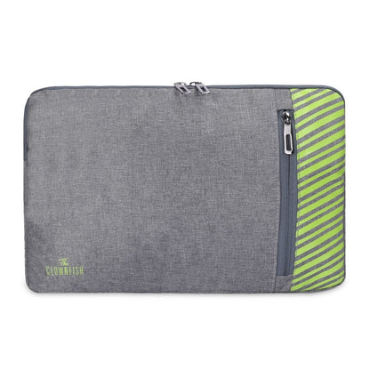 THE CLOWNFISH Algo Polyester Unisex 15.6 Inch Laptop Bag Tablet Case (Grey)