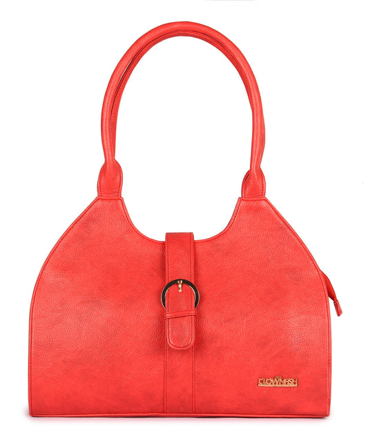 THE CLOWNFISH Erica Series Synthetic 35 cms Imperial Red Messenger Bag
