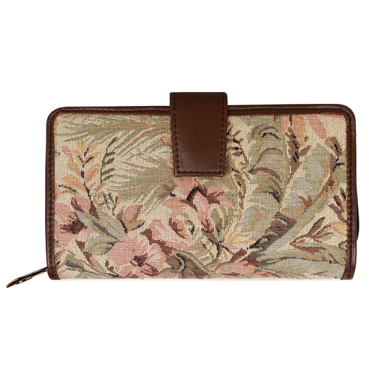 THE CLOWNFISH Stella Ladies wallet Womens Wrist Clutch Purse (Beige)