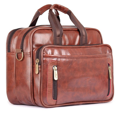 The Clownfish Commuter Series Multipurpose Tiffin Lunch Bag for Office (Burnt Brown)